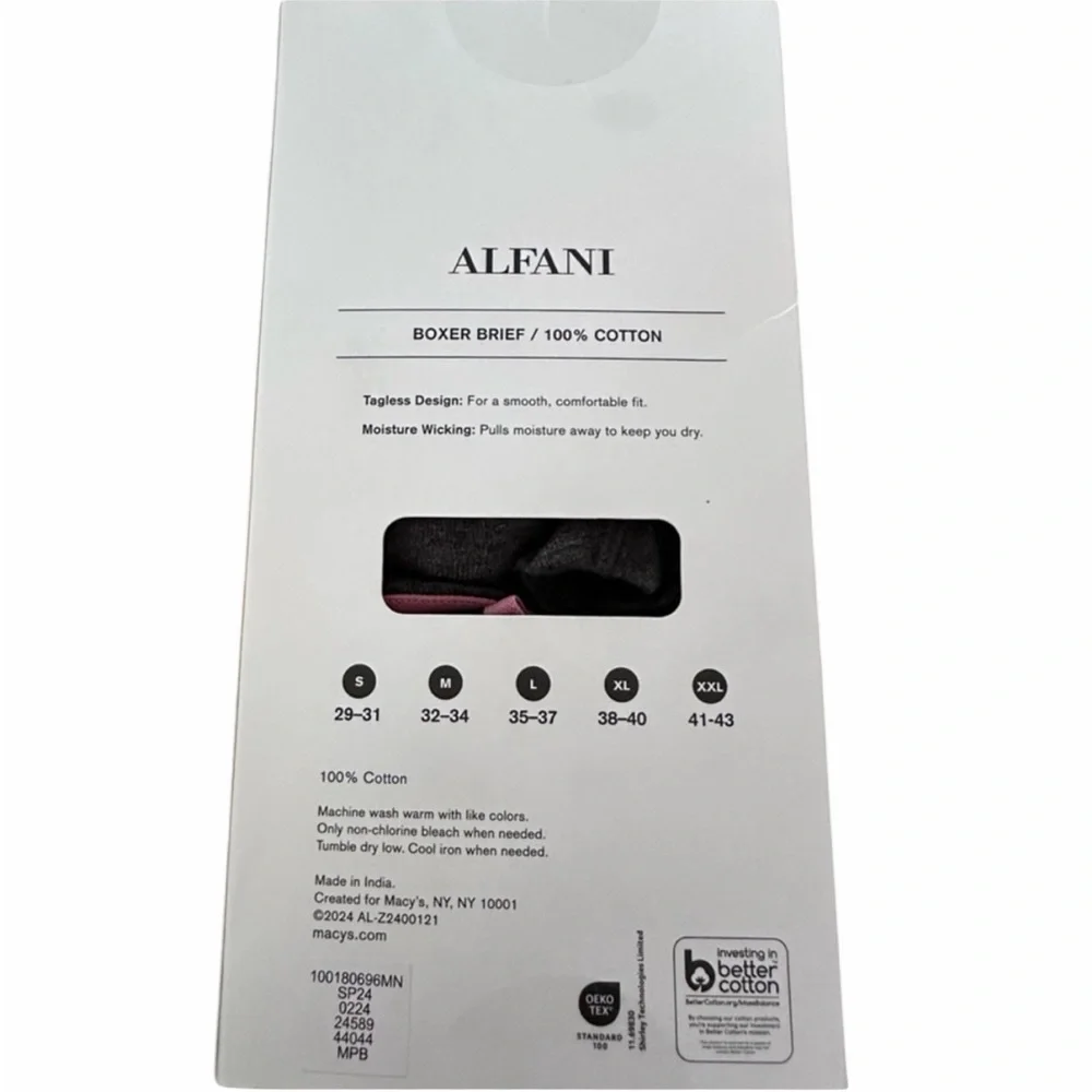 Alfani Men's Classic White Boxer Briefs - 4 Pack
